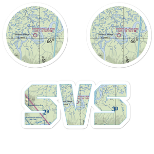 Stevens Village Airport (SVS) VFR Sectional Sticker Pack