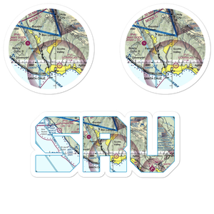 Santa Cruz Sky Park (SRU) VFR Sectional Sticker Pack