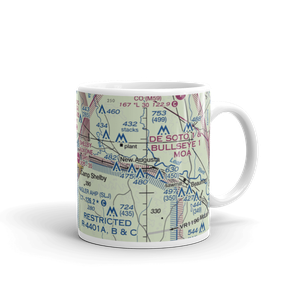 Shelby Auxiliary Field One Airport (SH1) VFR Sectional  Mug