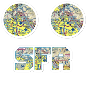 San Fernando Airport (SFR) VFR Sectional Sticker Pack