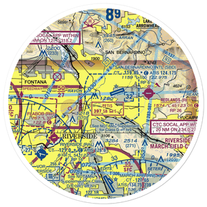 Tri-City Airport (SBT) VFR Sectional Sticker (30 mile)