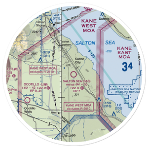 Salton Sea Airport (SAS) VFR Sectional Sticker (30 mile)