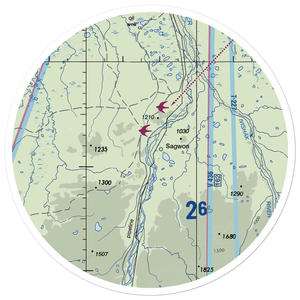 Sagwon Airport (SAG) VFR Sectional Sticker (30 mile)