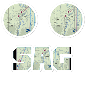 Sagwon Airport (SAG) VFR Sectional Sticker Pack