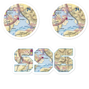 Lake Pend Oreille Seaplane Base (S96) VFR Sectional Sticker Pack