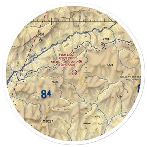 Fish Lake /US Forest Service/ Airport (S92) VFR Sectional Sticker (30 mile)