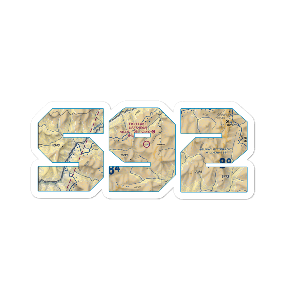Fish Lake /US Forest Service/ Airport (S92) VFR Sectional Sticker 