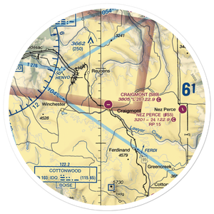 Craigmont Municipal Airport (S89) VFR Sectional Sticker (30 mile)