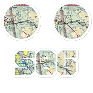 Sky Harbor Airport (S86) VFR Sectional Sticker Pack