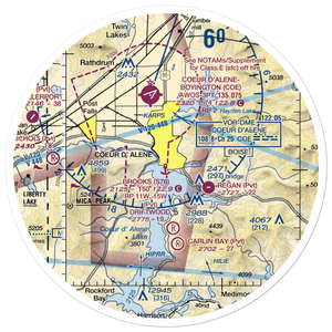 Brooks Seaplane Base (S76) VFR Sectional Sticker (30 mile)