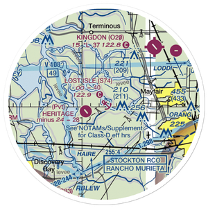 Lost Isle Seaplane Base (S74) VFR Sectional Sticker (20 mile)