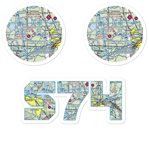 Lost Isle Seaplane Base (S74) VFR Sectional Sticker Pack