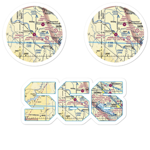 Homedale Municipal Airport (S66) VFR Sectional Sticker Pack