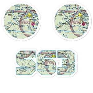Skyharbor Airport (S63) VFR Sectional Sticker Pack
