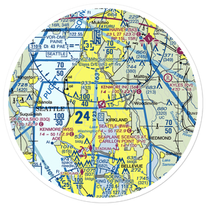 Kenmore Air Harbor Inc Seaplane Base (S60) VFR Sectional Sticker (30 mile)