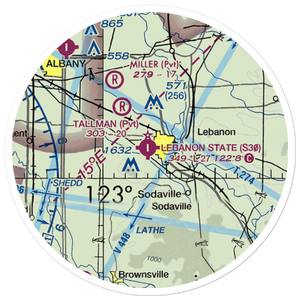 Lebanon State Airport (S30) VFR Sectional Sticker (20 mile)