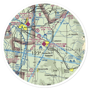 Lebanon State Airport (S30) VFR Sectional Sticker (30 mile)