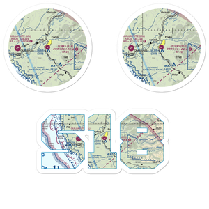 Forks Airport (S18) VFR Sectional Sticker Pack