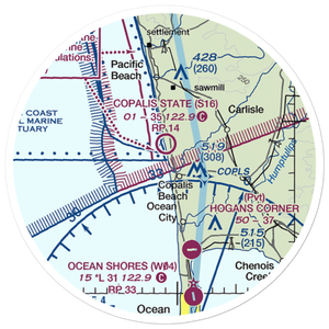 Copalis State Airport (S16) VFR Sectional Sticker (20 mile)
