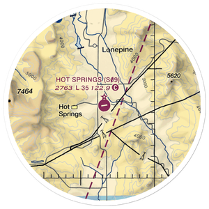 Hot Springs Airport (S09) VFR Sectional Sticker (20 mile)