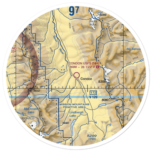 Condon US Forest Service Airport (S04) VFR Sectional Sticker (30 mile)