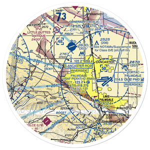 Quartz Hill Airport (RZH) VFR Sectional Sticker (30 mile)