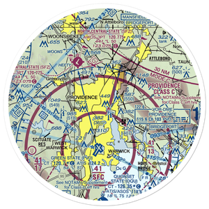 Downtown Providence Helistop (RI9) VFR Sectional Sticker (30 mile)