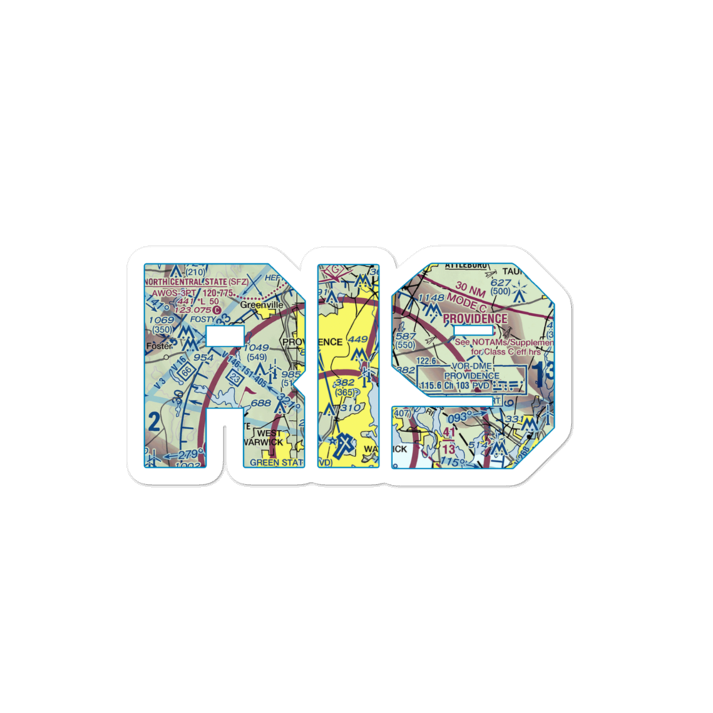 Downtown Providence Helistop (RI9) VFR Sectional Sticker 