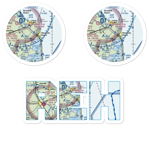Rehoboth Airport (REH) VFR Sectional Sticker Pack