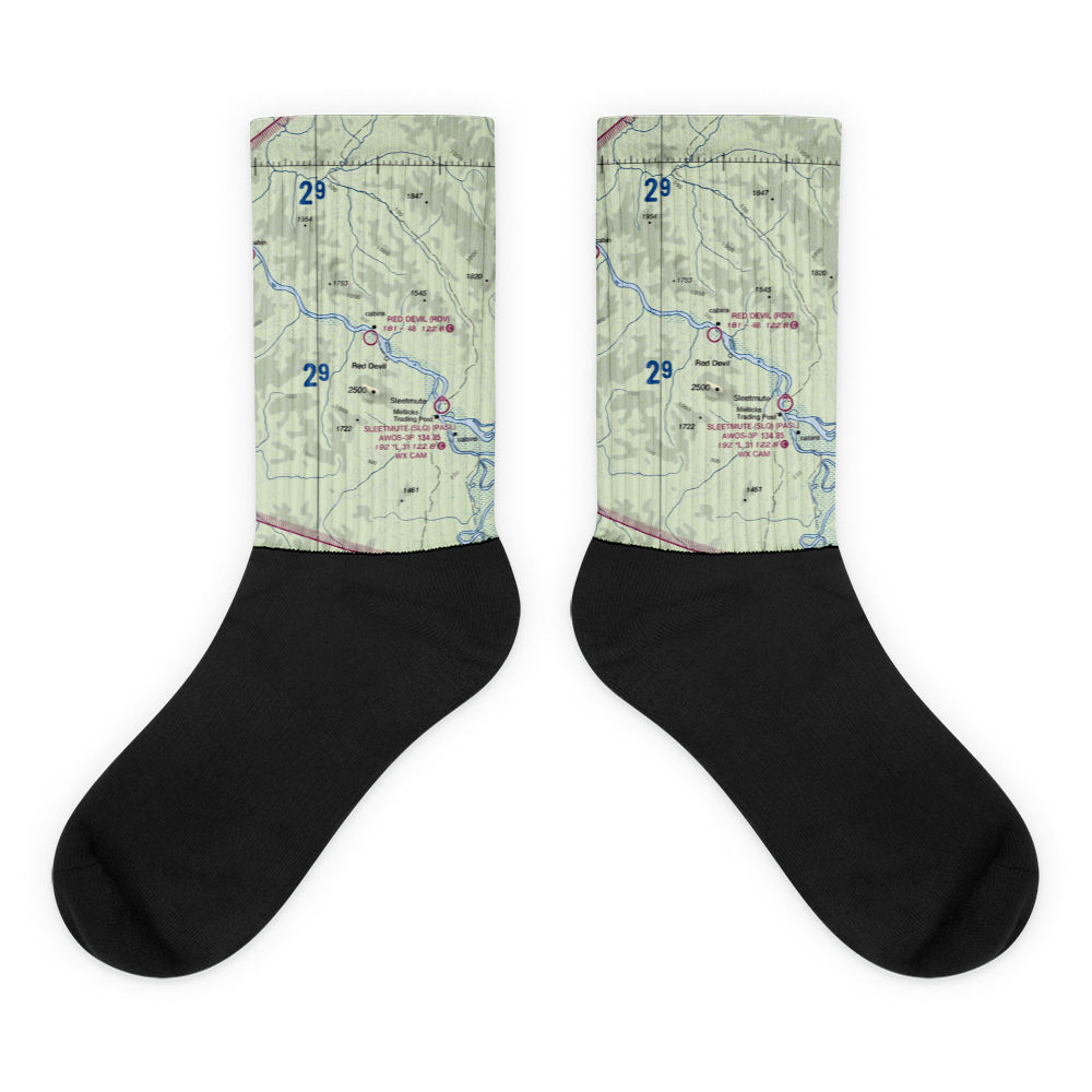 Red Devil Airport (RDV) VFR Sectional Socks 