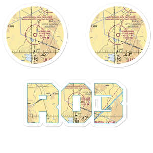 Alkali Lake State Airport (R03) VFR Sectional Sticker Pack