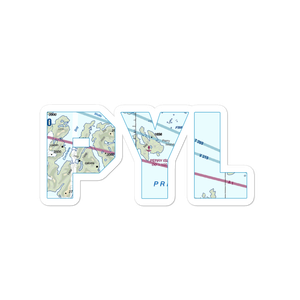 Perry Island Seaplane Base (PYL) VFR Sectional Sticker