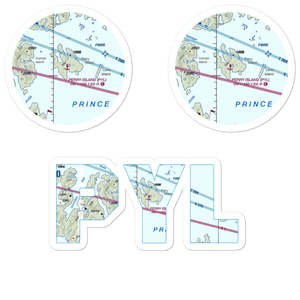 Perry Island Seaplane Base (PYL) VFR Sectional Sticker Pack
