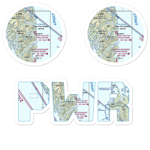 Port Walter Seaplane Base (PWR) VFR Sectional Sticker Pack