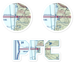 Pacific City State Airport (PFC) VFR Sectional Sticker Pack