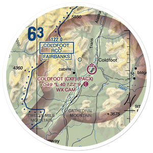 Porcupine Creek Airport (PCK) VFR Sectional Sticker (20 mile)