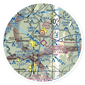 W.P.H.S. Heliport (P99) VFR Sectional Sticker (20 mile)