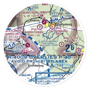 Southern Adams County Heliport (P98) VFR Sectional Sticker (20 mile)