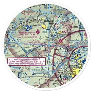Flying M Aerodrome (P91) VFR Sectional Sticker (30 mile)