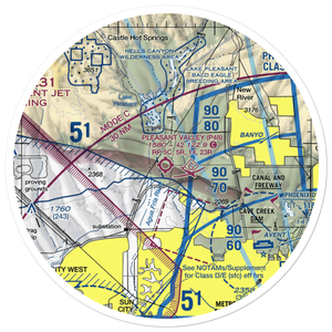 Pleasant Valley Airport (P48) VFR Sectional Sticker (30 mile)