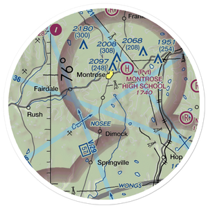 Husky Haven Airport (P32) VFR Sectional Sticker (20 mile)