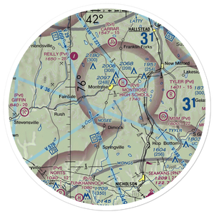 Husky Haven Airport (P32) VFR Sectional Sticker (30 mile)