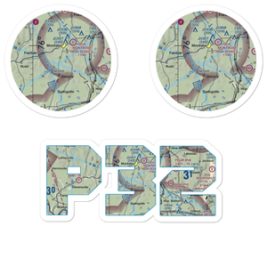 Husky Haven Airport (P32) VFR Sectional Sticker Pack