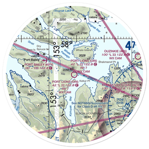 Port Lions Airport (ORI) VFR Sectional Sticker (30 mile)