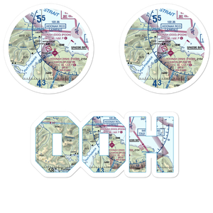 Hoonah Seaplane Base (OOH) VFR Sectional Sticker Pack