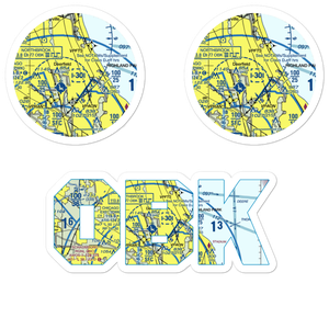 Sky Harbor Airport (OBK) VFR Sectional Sticker Pack