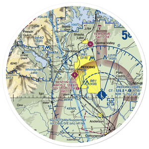 Benton Field (O85) VFR Sectional Sticker (30 mile)
