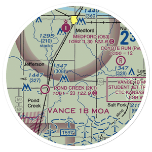 Homestead Farms Airport (O66) VFR Sectional Sticker (20 mile)