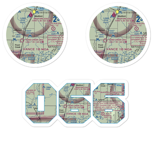 Homestead Farms Airport (O66) VFR Sectional Sticker Pack