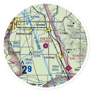 Exeter Airport (O63) VFR Sectional Sticker (20 mile)